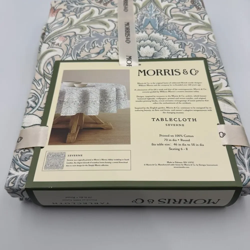 William Morris & Co Severne Round Tablecloth 70